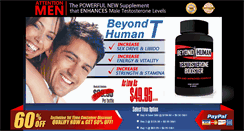 Desktop Screenshot of beyondhumantestosterone.com